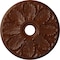 Ekena Millwork Milan Medallion (Canopies up to 4 5/8"), 24 1/2"OD x 3 1/2"ID x 1"P, Burnished Mahogany Crackle CM24MIBMC - alternate 1